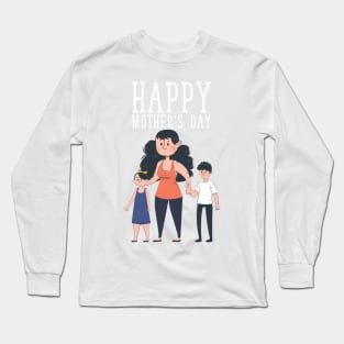 Happy Mother's Day Family First Long Sleeve T-Shirt